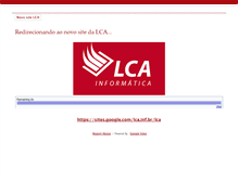Tablet Screenshot of lca.inf.br